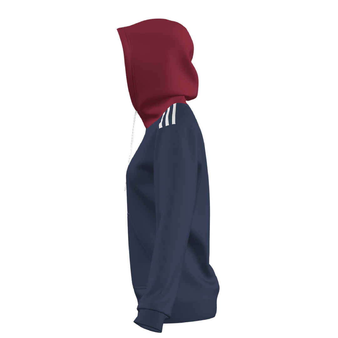 adidas Custom ECNL Women's Entrada 22 Hoodie - Navy/Red ECNL 25 - Third Coast Soccer