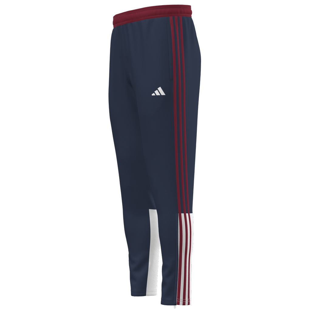 adidas Custom ECNL Youth Entrada 22 Training Pant - Navy/Red ECNL 25 - Third Coast Soccer