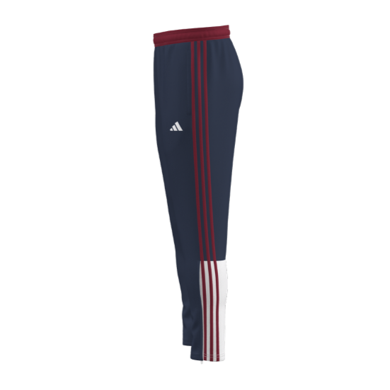 adidas Custom ECNL Youth Entrada 22 Training Pant - Navy/Red ECNL 25 - Third Coast Soccer