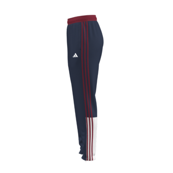adidas Custom ECNL Women's Entrada 22 Training Pant - Navy/Red ECNL 25 - Third Coast Soccer