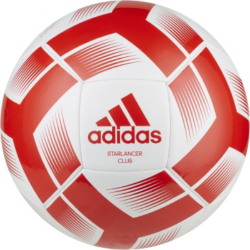 adidas Starlancer Club Ball - White/Red Balls   - Third Coast Soccer