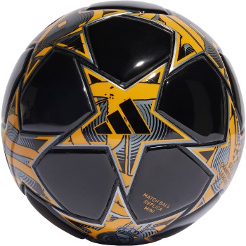 adidas UCL Real Madrid Mini Ball - Black/Yellow/Carbon Balls   - Third Coast Soccer