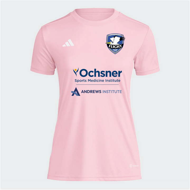 adidas AFSC Women's Tabela 23 Jersey - Pink Ascension Flight Soccer Club Light Pink/White Womens XSmall - Third Coast Soccer