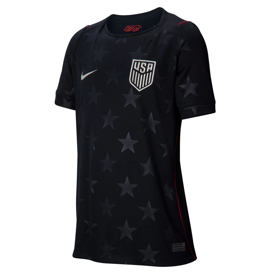 Nike Youth USMNT Away Jersey 2026 International Replica Dark Obsidian/Pure Platinum Youth XSmall - Third Coast Soccer
