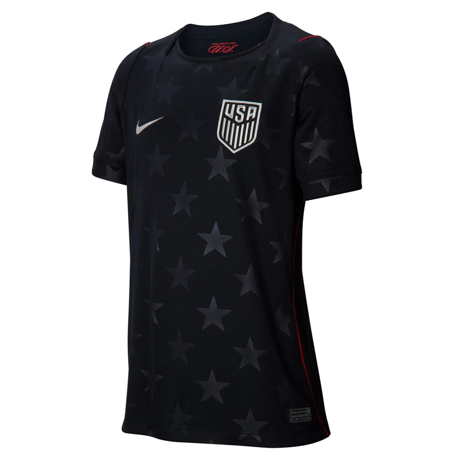 Nike Youth USMNT Away Jersey 2026 International Replica Dark Obsidian/Pure Platinum Youth XSmall - Third Coast Soccer