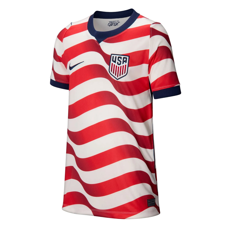 Nike Youth USMNT Home Jersey 2026 International Replica Sail/Midnight Navy Youth XSmall - Third Coast Soccer