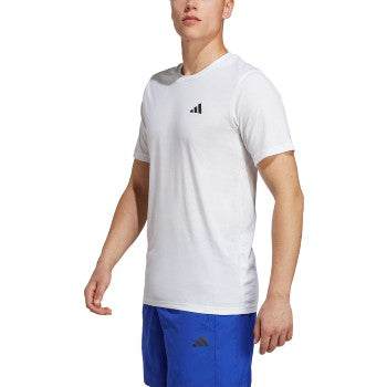 adidas Train Essentials Feelready Tee - White/Black Training Wear   - Third Coast Soccer