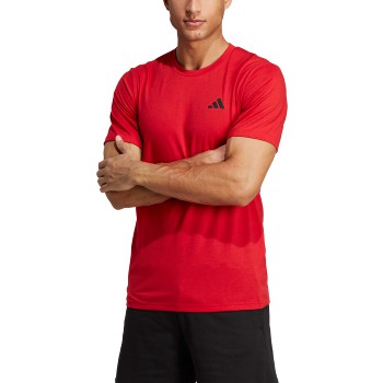 adidas Train Essentials Feelready Tee - Scarlet/Black Training Wear   - Third Coast Soccer