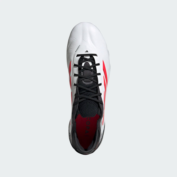 adidas Copa Pure III Elite FG - White/Lucid Red/Black Men's Footwear - Third Coast Soccer