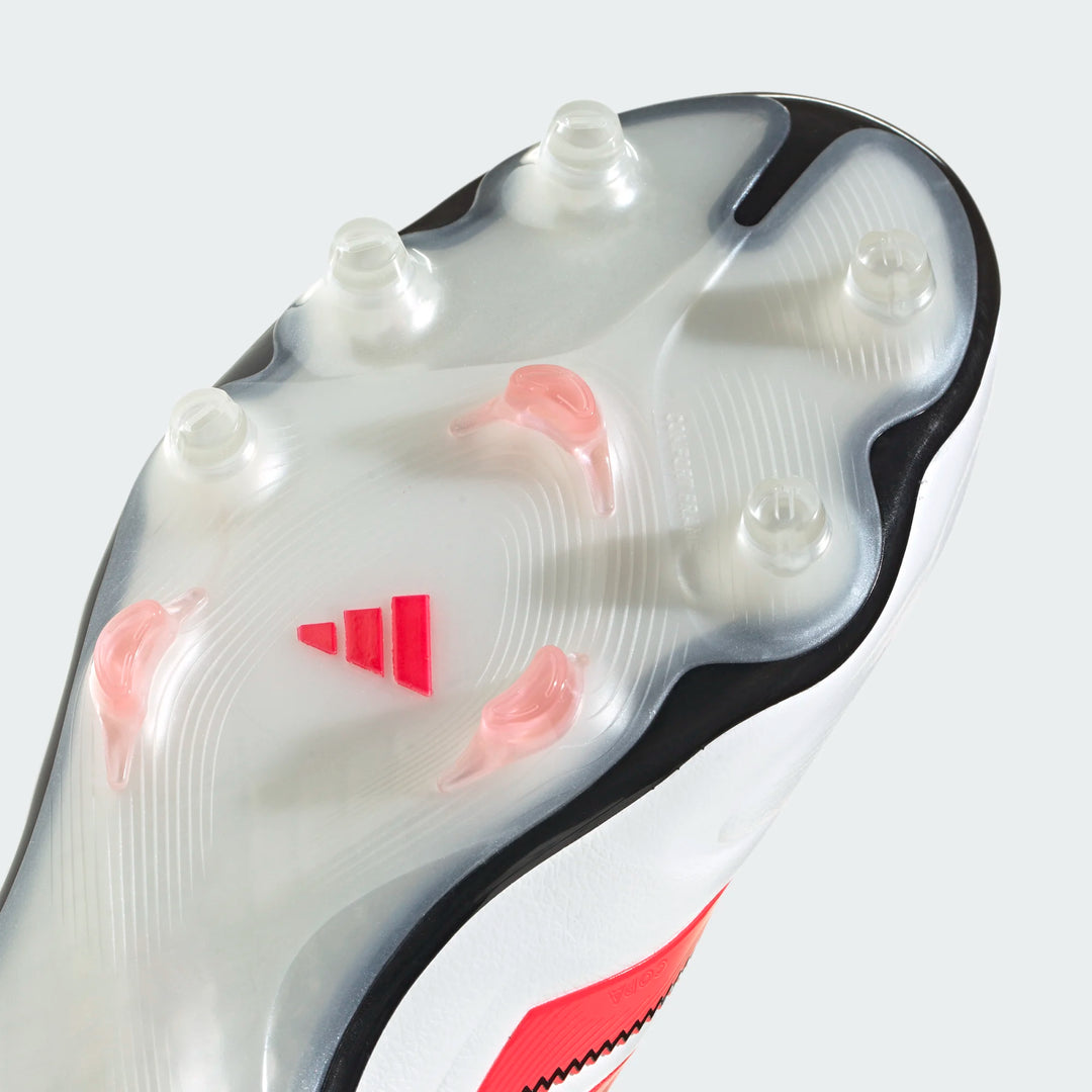 adidas Copa Pure III Elite FG - White/Lucid Red/Black Men's Footwear - Third Coast Soccer