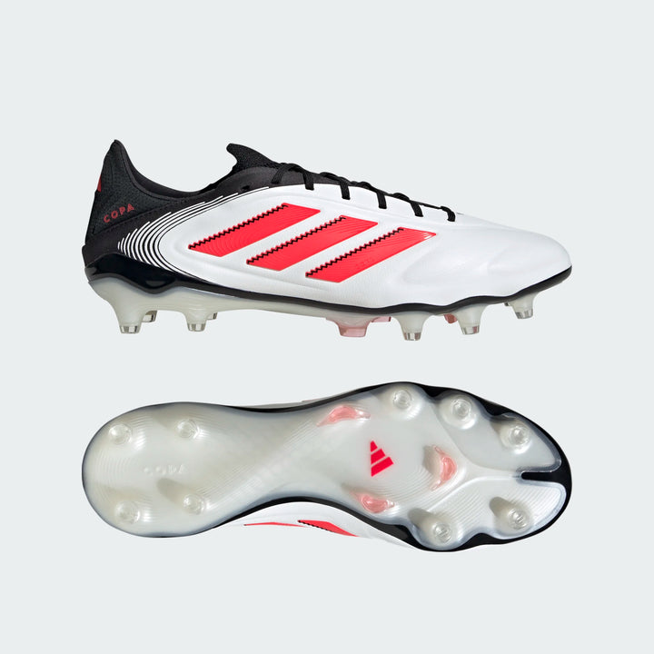 adidas Copa Pure III Elite FG - White/Lucid Red/Black Men's Footwear - Third Coast Soccer