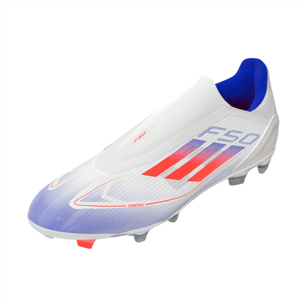 adidas F50 League Laceless FG - White/Red/Blue Mens Footwear   - Third Coast Soccer
