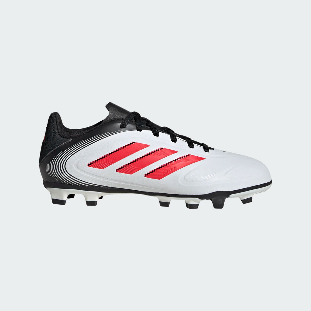 adidas Youth Copa Pure III Club FG - White/Red/Black Youth Footwear - Third Coast Soccer