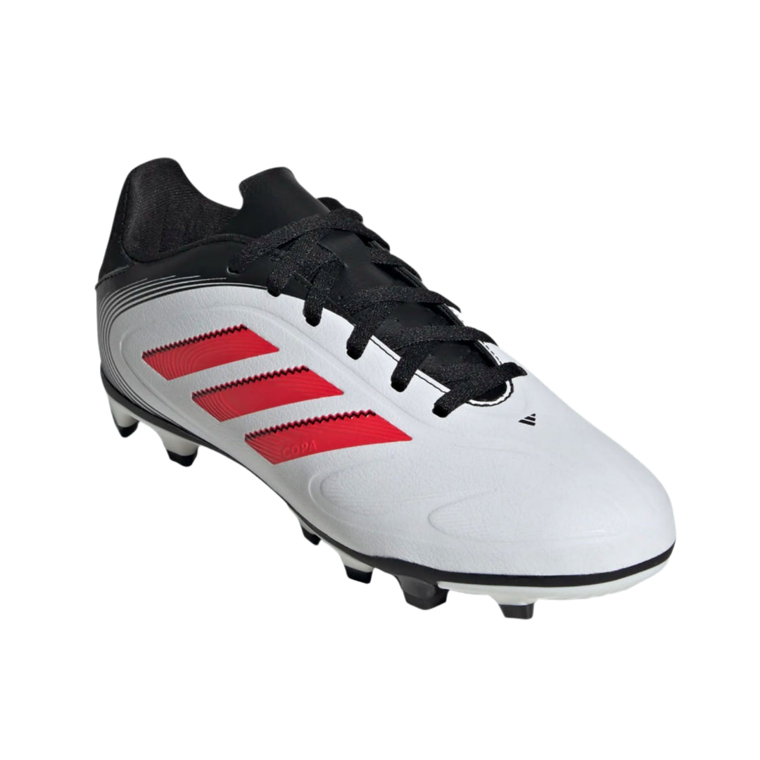 adidas Youth Copa Pure III Club FG - White/Red/Black Youth Footwear - Third Coast Soccer