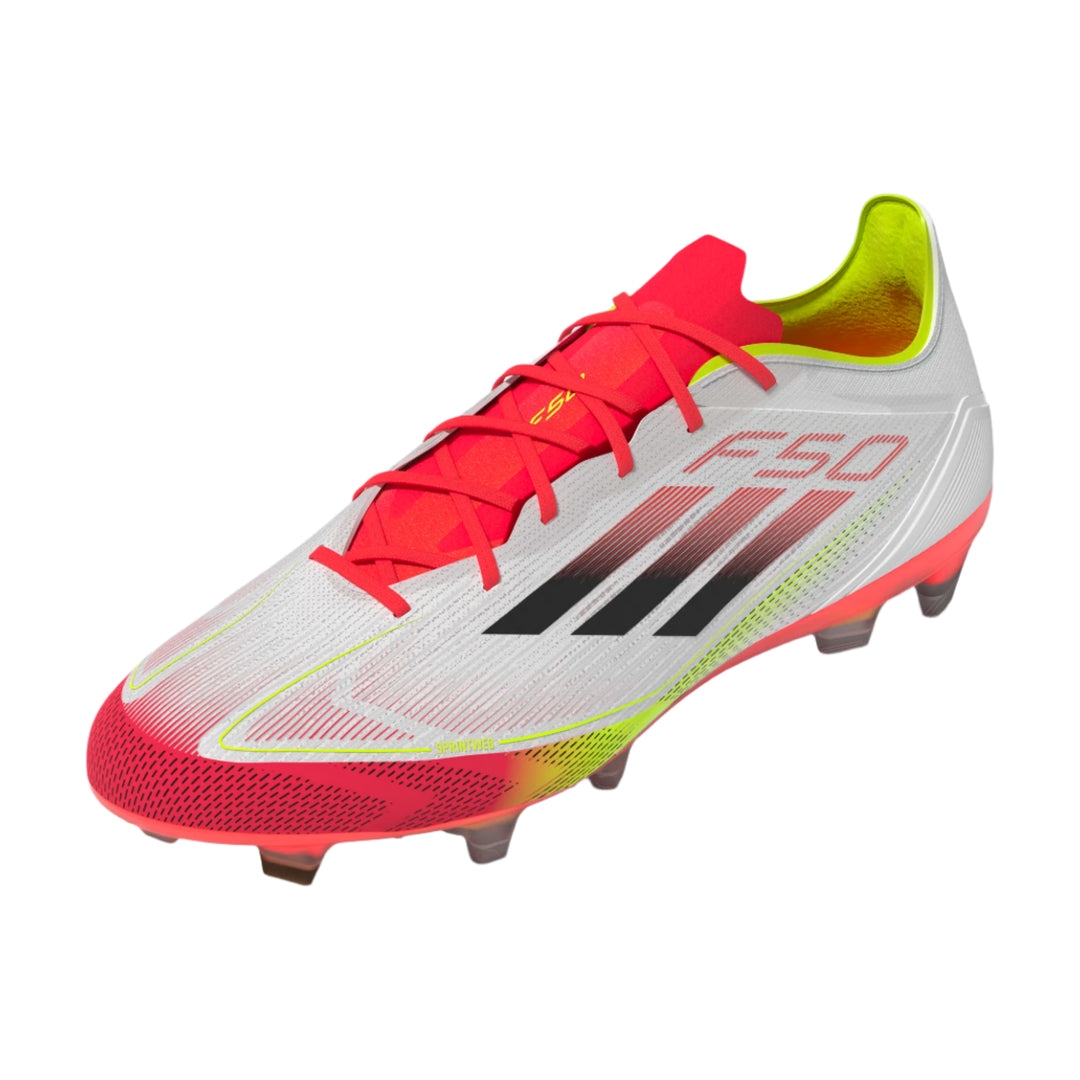 adidas F50 Pro FG - White/Black/Yellow Men's Footwear - Third Coast Soccer