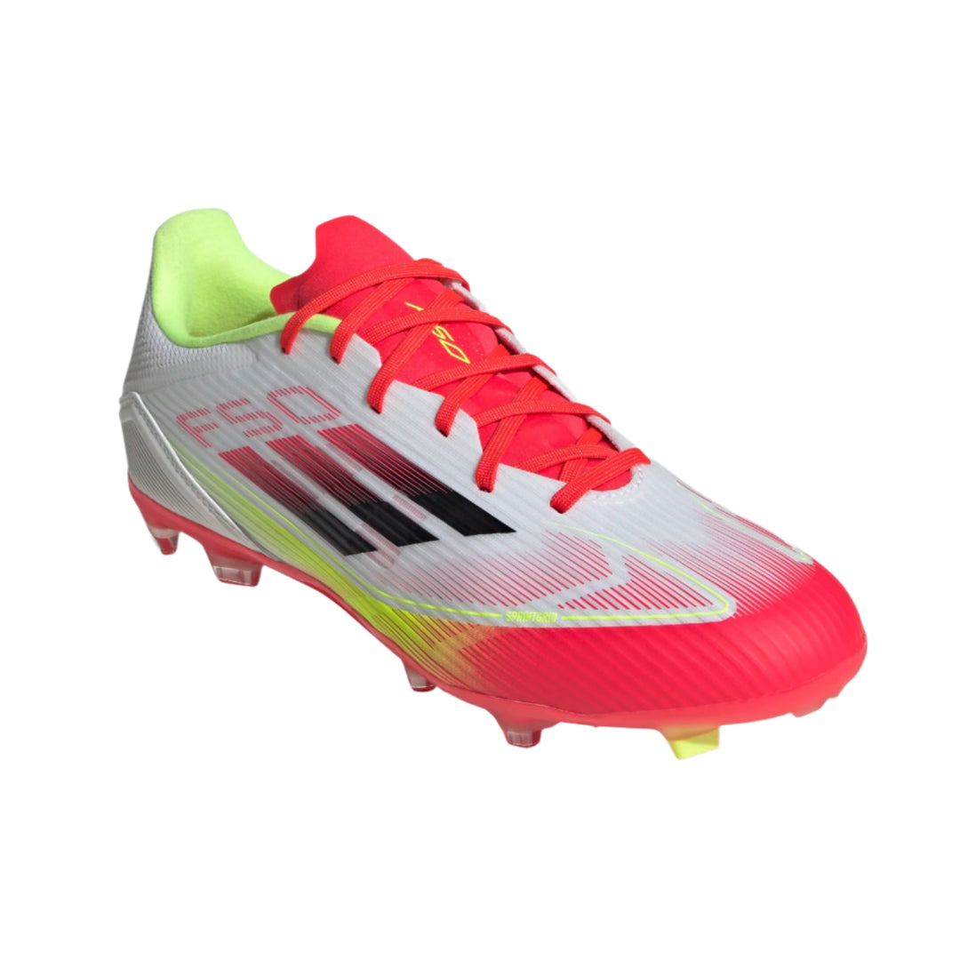 adidas F50 League FG/MG - White/Black/Solar Yellow Mens Footwear White/Black/Solar Yellow Mens 6.5 - Third Coast Soccer