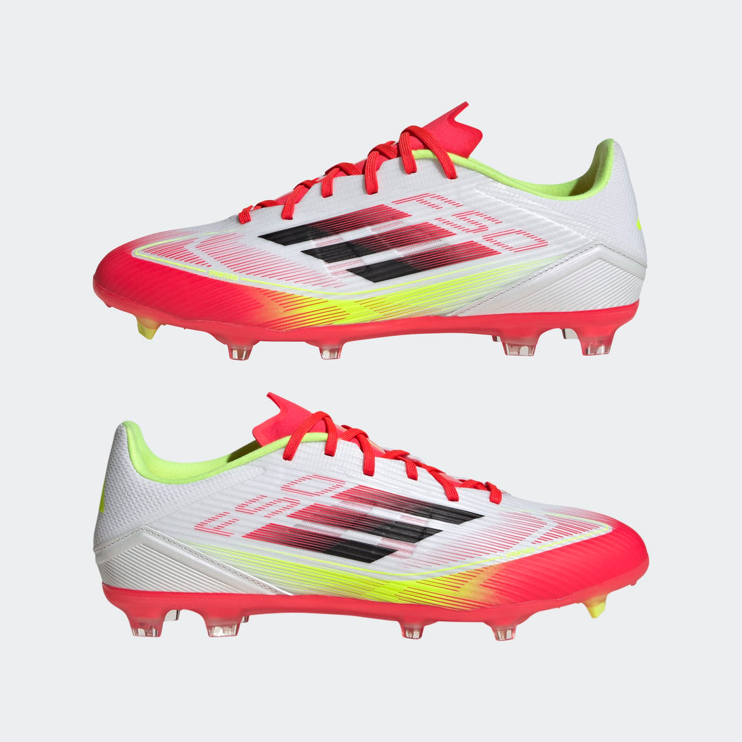 adidas F50 League FG/MG - White/Black/Solar Yellow Men's Footwear - Third Coast Soccer