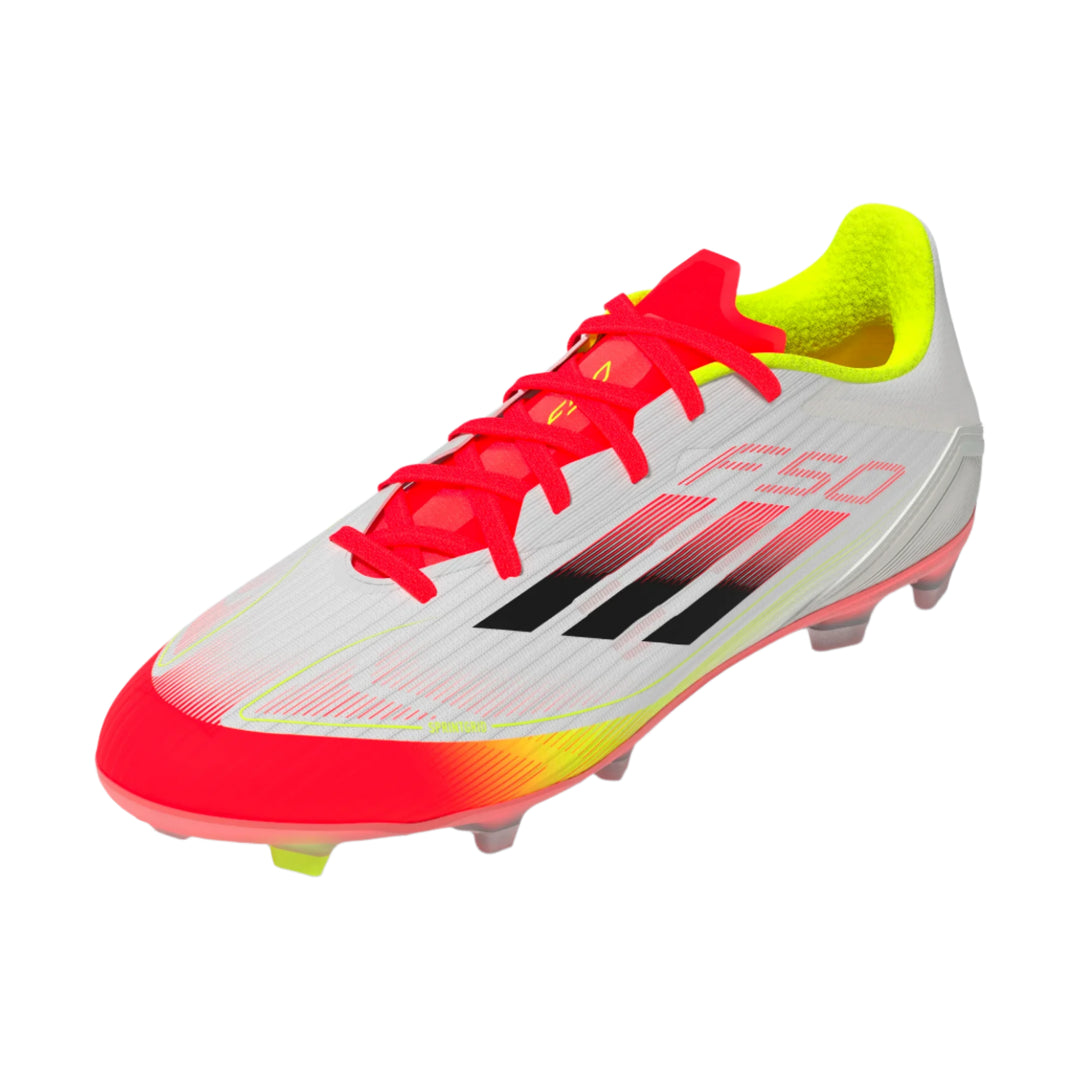 adidas F50 League FG/MG - White/Black/Solar Yellow Men's Footwear - Third Coast Soccer