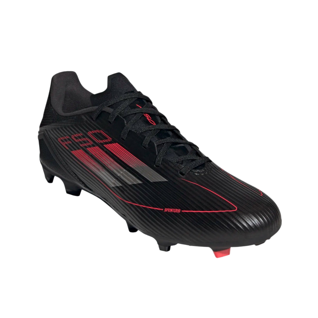 adidas F50 League FG/MG - Black/Iron Metallic/Lucid Red Mens Footwear - Third Coast Soccer