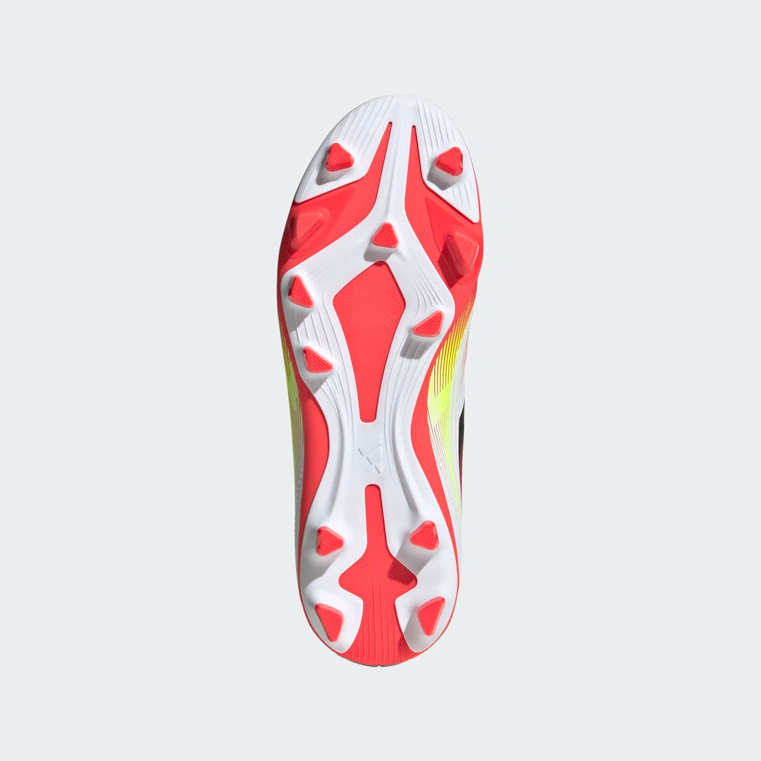 adidas Youth F50 Club FG/MG - White/Black/Solar Yellow Youth Footwear - Third Coast Soccer