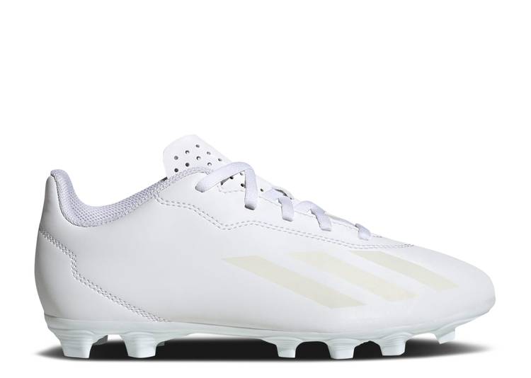 adidas Junior X Crazyfast.4 FG - Feather White Youth Footwear   - Third Coast Soccer