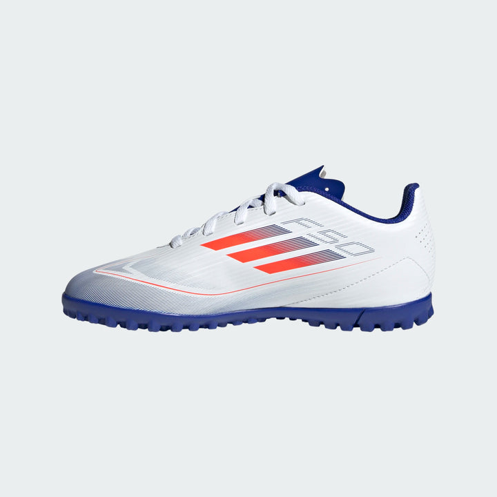 adidas Junior F50 Club Turf - White/Red/Blue Youth Footwear   - Third Coast Soccer