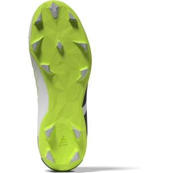 adidas Junior Predator Accuracy.3 Laceless FG - White/Black/Lucid Lemon Youth Footwear   - Third Coast Soccer