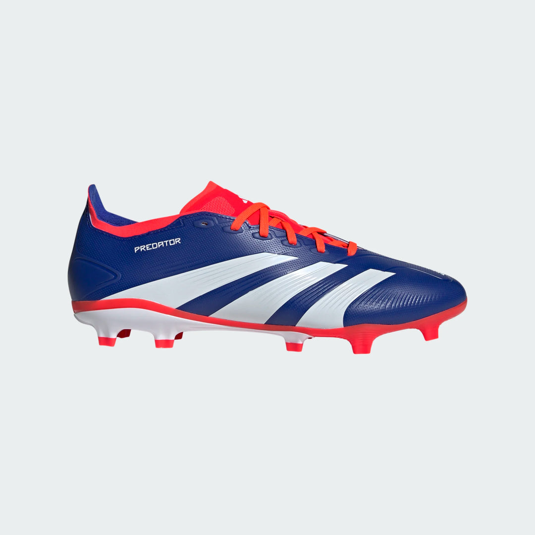 adidas Predator League FG - Lucid Blue/White/Solar Red Men's Footwear Closeout - Third Coast Soccer