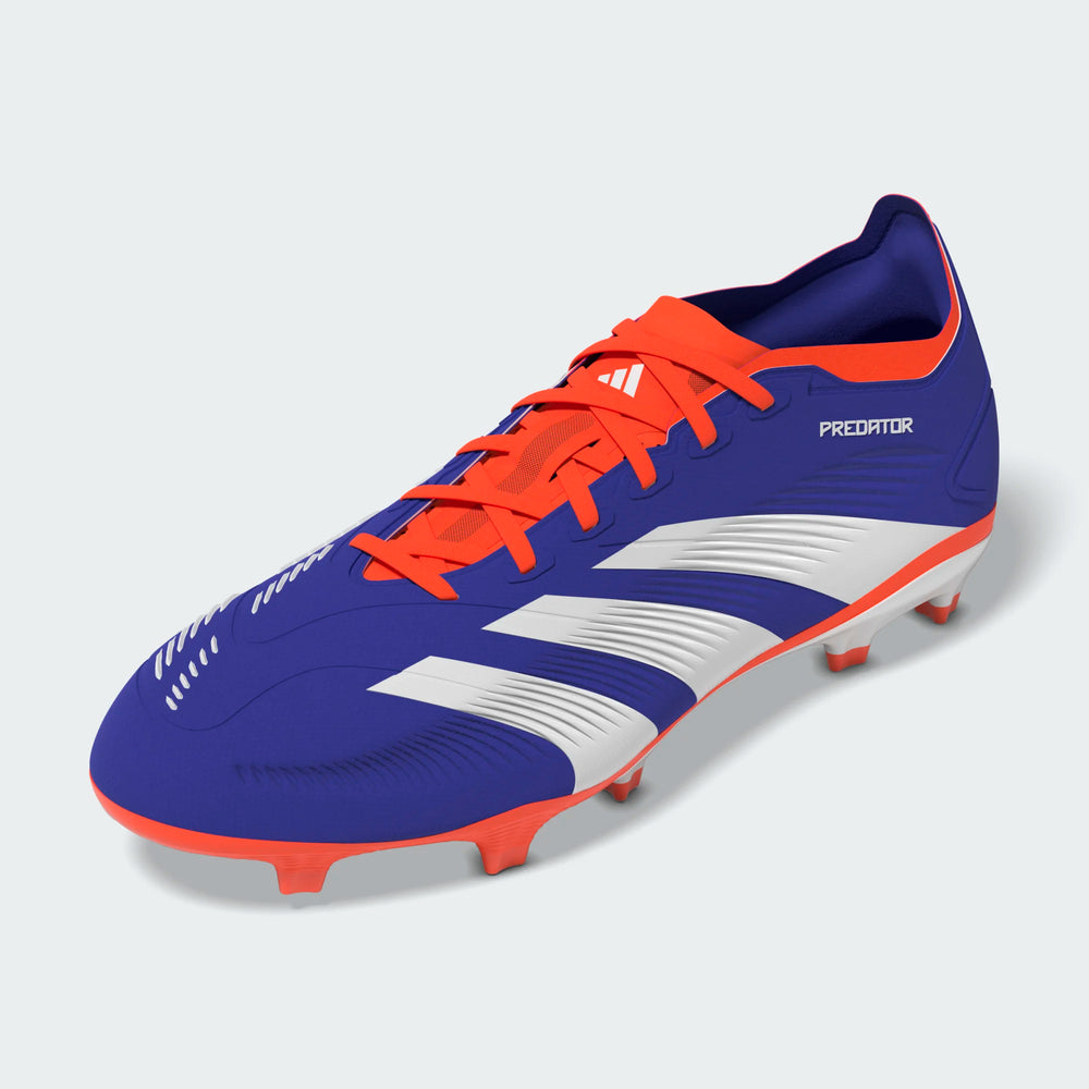 adidas Predator League FG - Lucid Blue/White/Solar Red Mens Footwear   - Third Coast Soccer