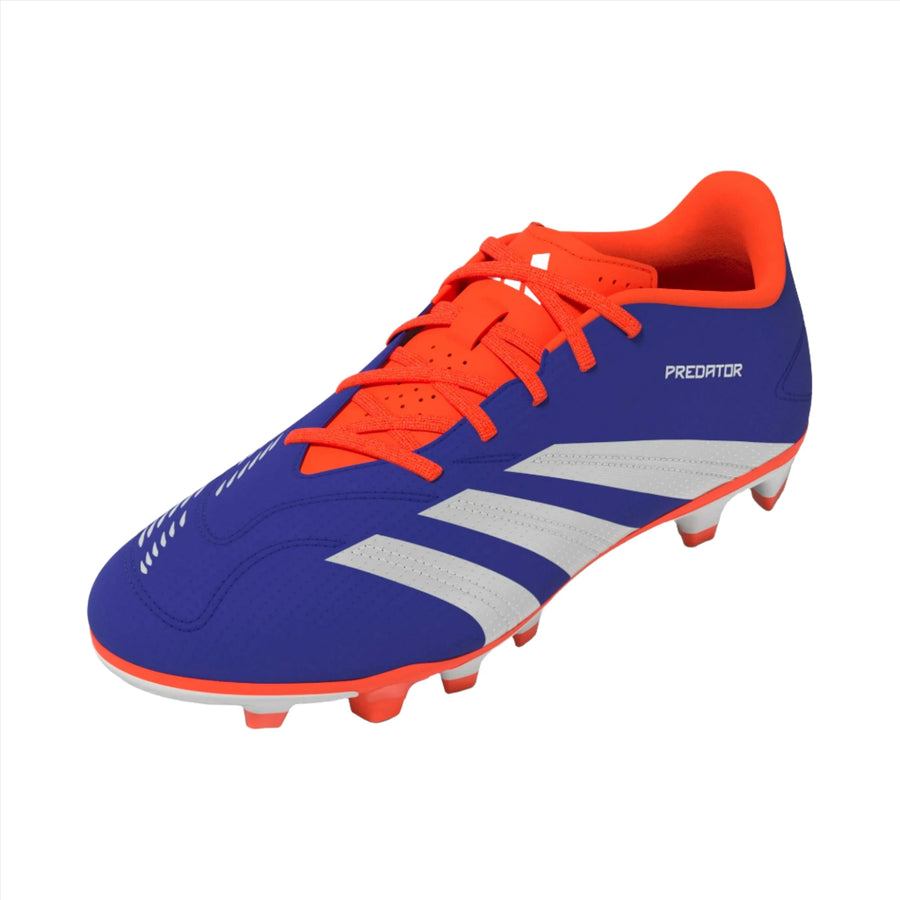 adidas Junior Predator Club FG - Blue/White/Red Youth Footwear   - Third Coast Soccer