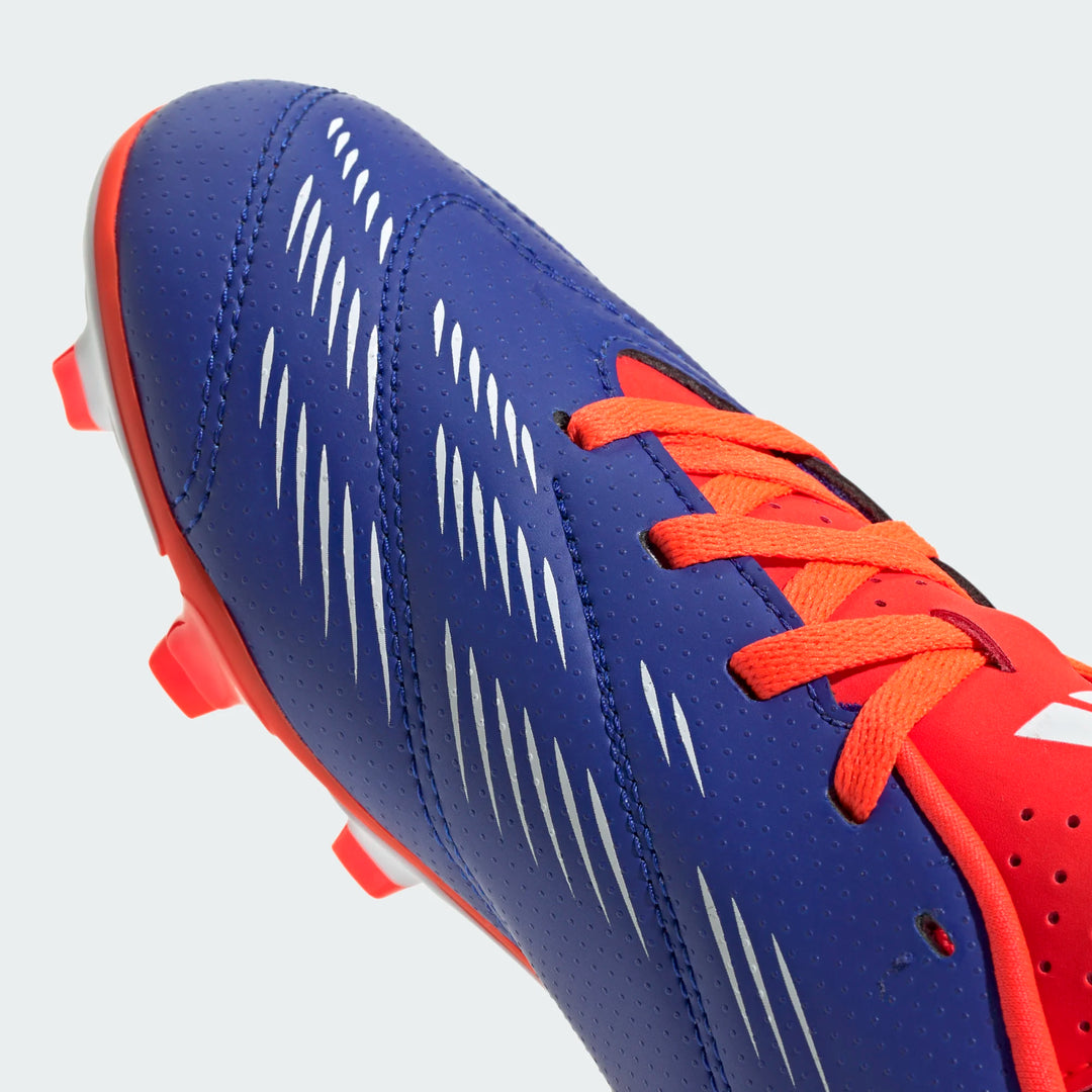 adidas Junior Predator Club FG - Blue/White/Red Youth Footwear   - Third Coast Soccer