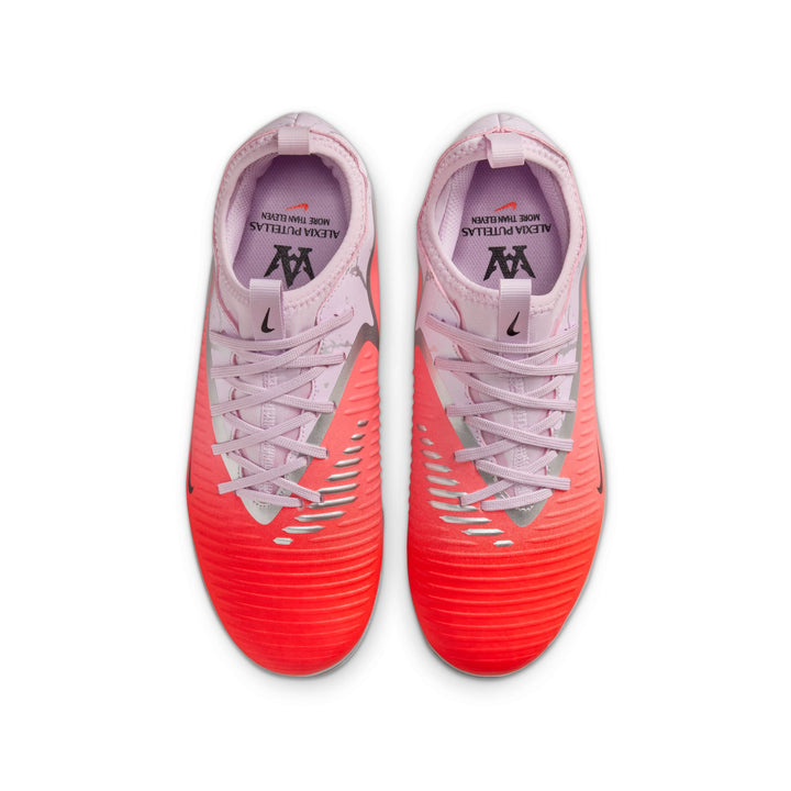 Nike Youth Phantom 6 Low Academy FG/MG "Alexia Putellas" - Crimson/Black Youth Footwear - Third Coast Soccer