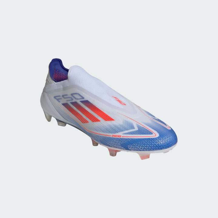 adidas F50 Elite Laceless FG - White/Red/Blue Mens Footwear   - Third Coast Soccer