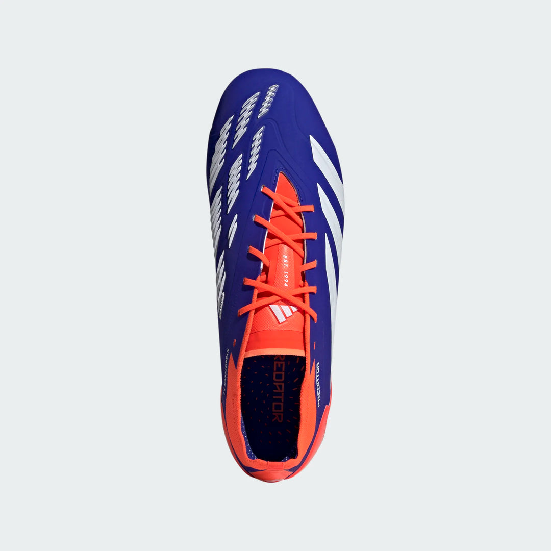 adidas Predator Elite FG - Lucid Blue/White/Solar Red Mens Footwear   - Third Coast Soccer