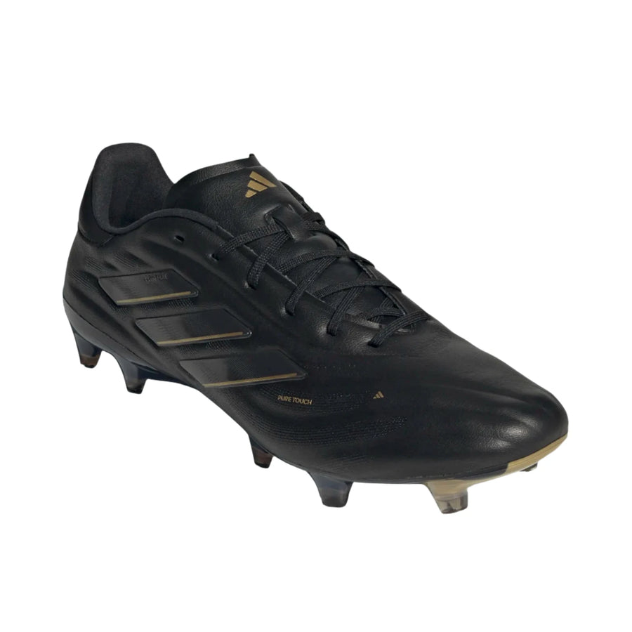 adidas Copa Pure 2 Elite FG - Black/Carbon/Gold Men's Footwear   - Third Coast Soccer