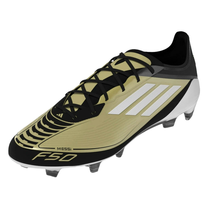 adidas F50 Messi Elite FG - Gold/White/Black Men's Footwear   - Third Coast Soccer