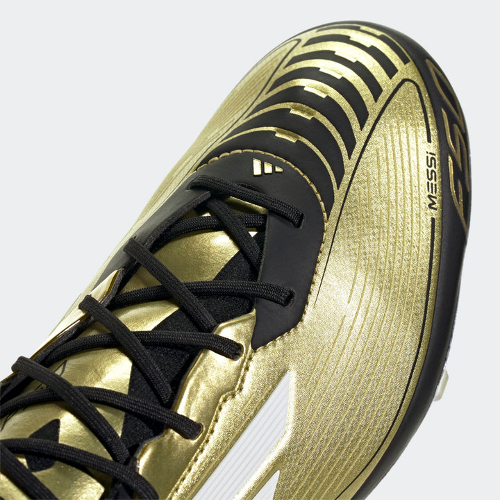 adidas F50 Messi Elite FG - Gold/White/Black Men's Footwear   - Third Coast Soccer