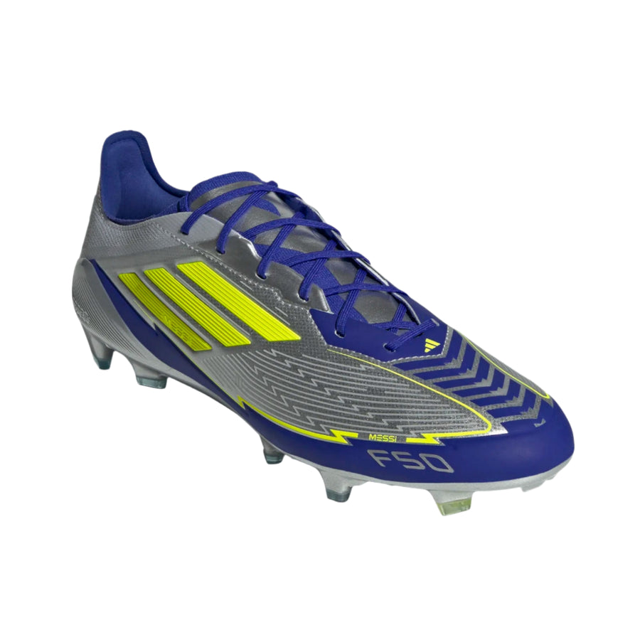 adidas F50 Messi Elite FG - Silver/Yellow/Blue Men's Footwear - Third Coast Soccer