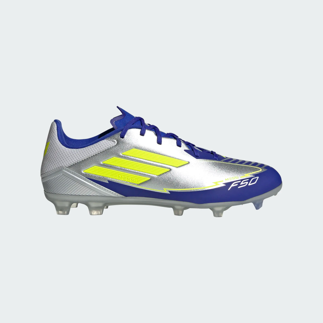 adidas F50 Messi League FG - Silver/Yellow/Blue Men's Footwear - Third Coast Soccer