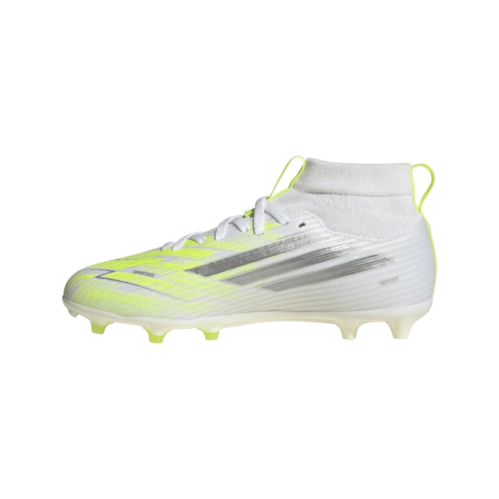 adidas Youth F50 Sparkfusion League FG - White/Iron Metallic Youth Footwear - Third Coast Soccer