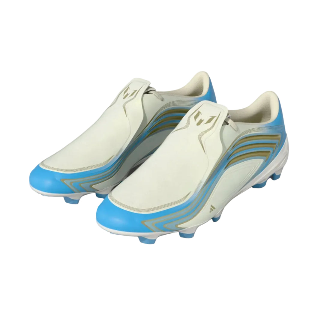 adidas F50 Messi League FG - Ivory/Blue Men's Footwear - Third Coast Soccer