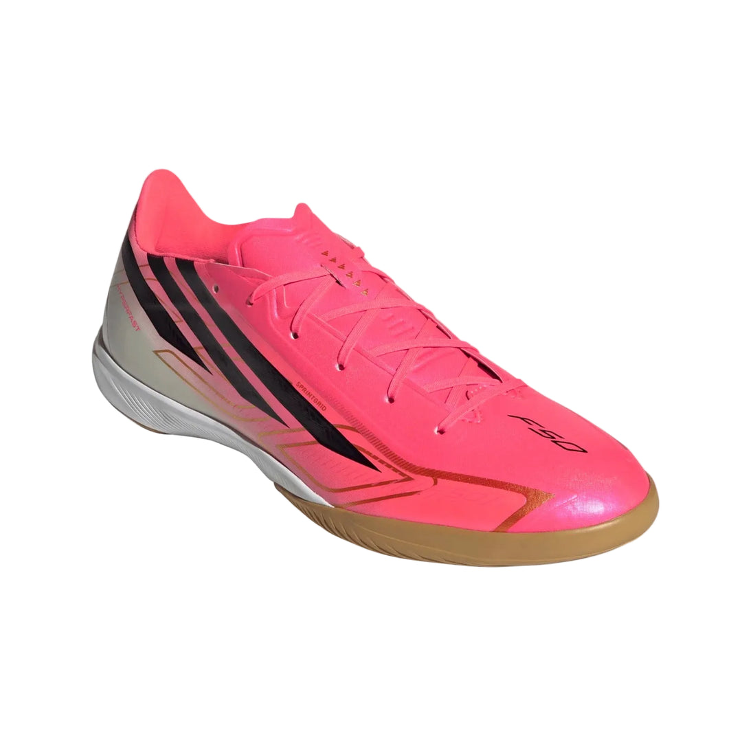 adidas F50 Hyperfast League Indoor - Solar Turbo/Black Men's Footwear Solar Turbo/Black Mens 6.5 - Third Coast Soccer