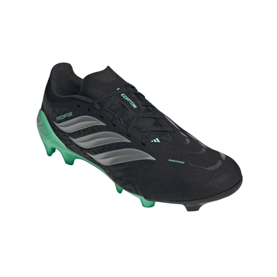 adidas Predator League FG - Black/Silver Men's Footwear Core Black/Silver Metallic Mens 6.5 - Third Coast Soccer