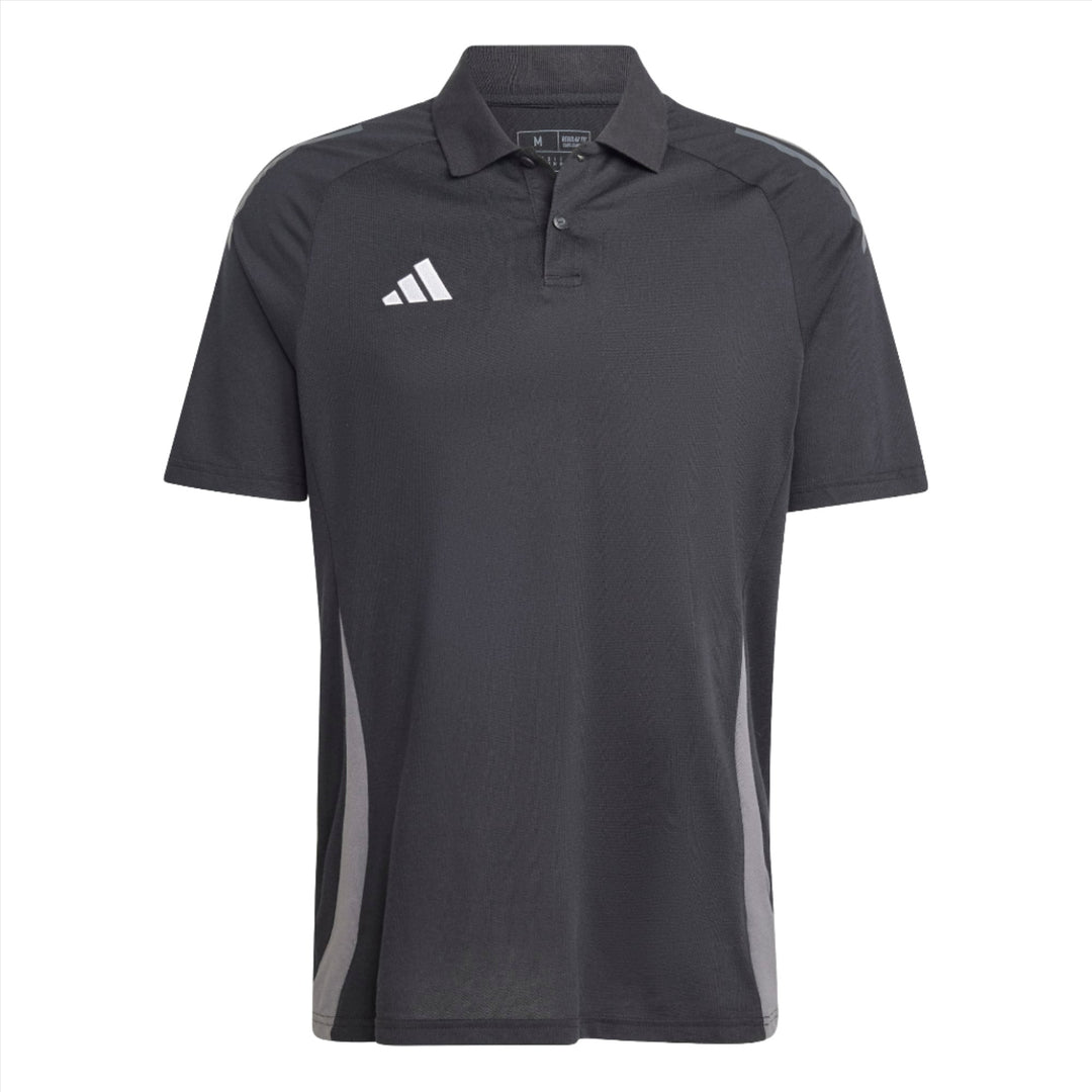 adidas Tiro 24 Competition Polo - Black/Team Dark Grey Polos   - Third Coast Soccer