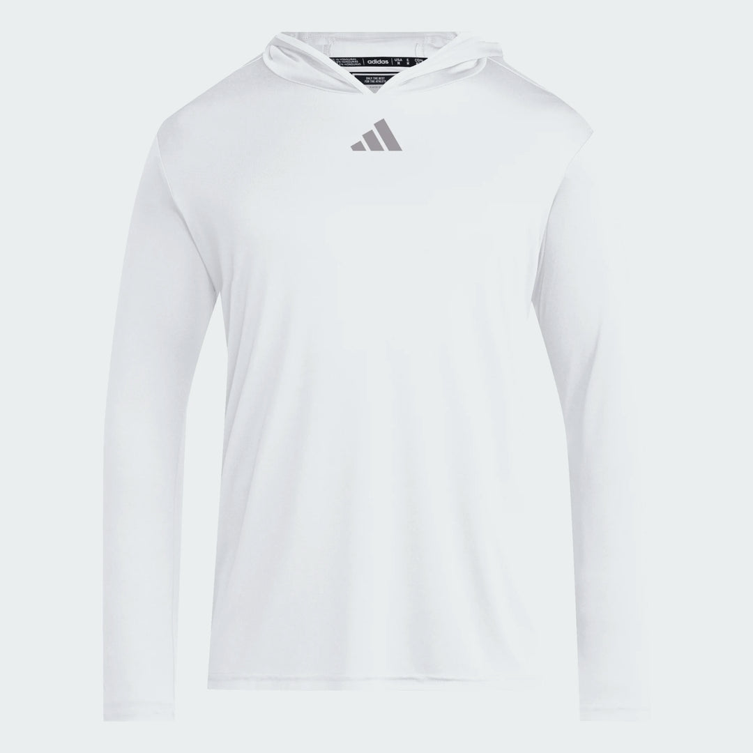 adidas D4T LS Hoody - White Training Wear White Mens Small - Third Coast Soccer