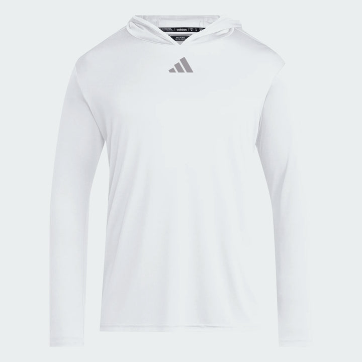 adidas D4T LS Hoody - White Training Wear White Mens Small - Third Coast Soccer