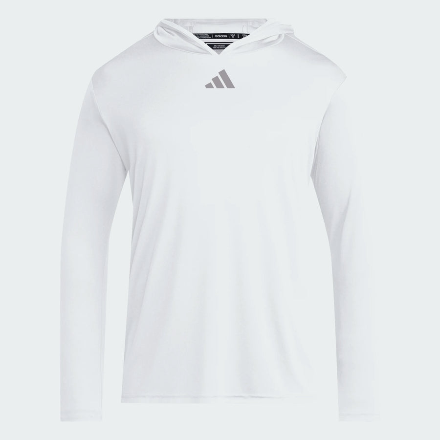 adidas D4T LS Hoody - White Training Wear White Mens Small - Third Coast Soccer