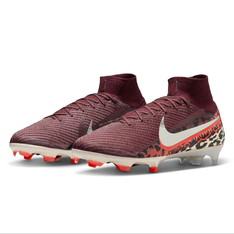 Nike United Superfly 10 Elite FG - Burgundy/Silver Men's Footwear Burgundy Crush/Metallic Silver Mens 6.5 - Third Coast Soccer