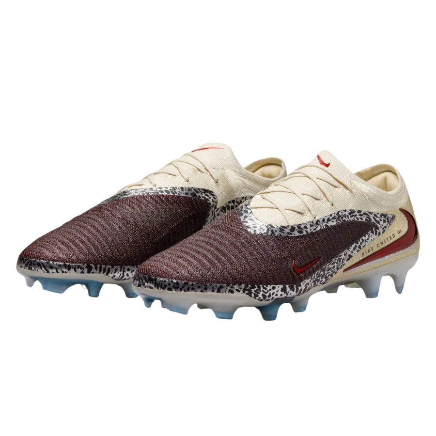 Nike United Phantom 6 Low Elite FG - Burgundy/Silver Men's Footwear Burgundy Crush/Metallic Silver Mens 6.5 - Third Coast Soccer