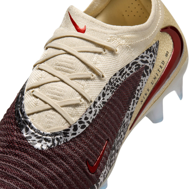 Nike United Phantom 6 Low Elite FG - Burgundy/Silver Men's Footwear - Third Coast Soccer